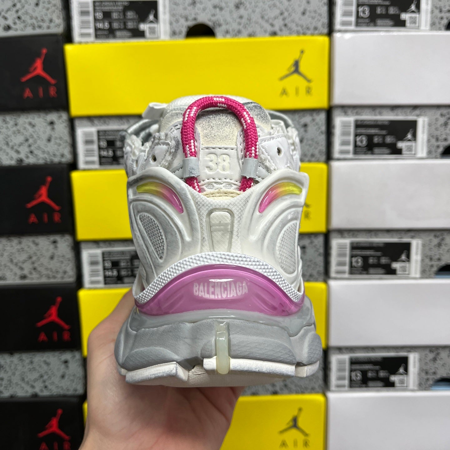 BLG Runner White/Pink/Yelow