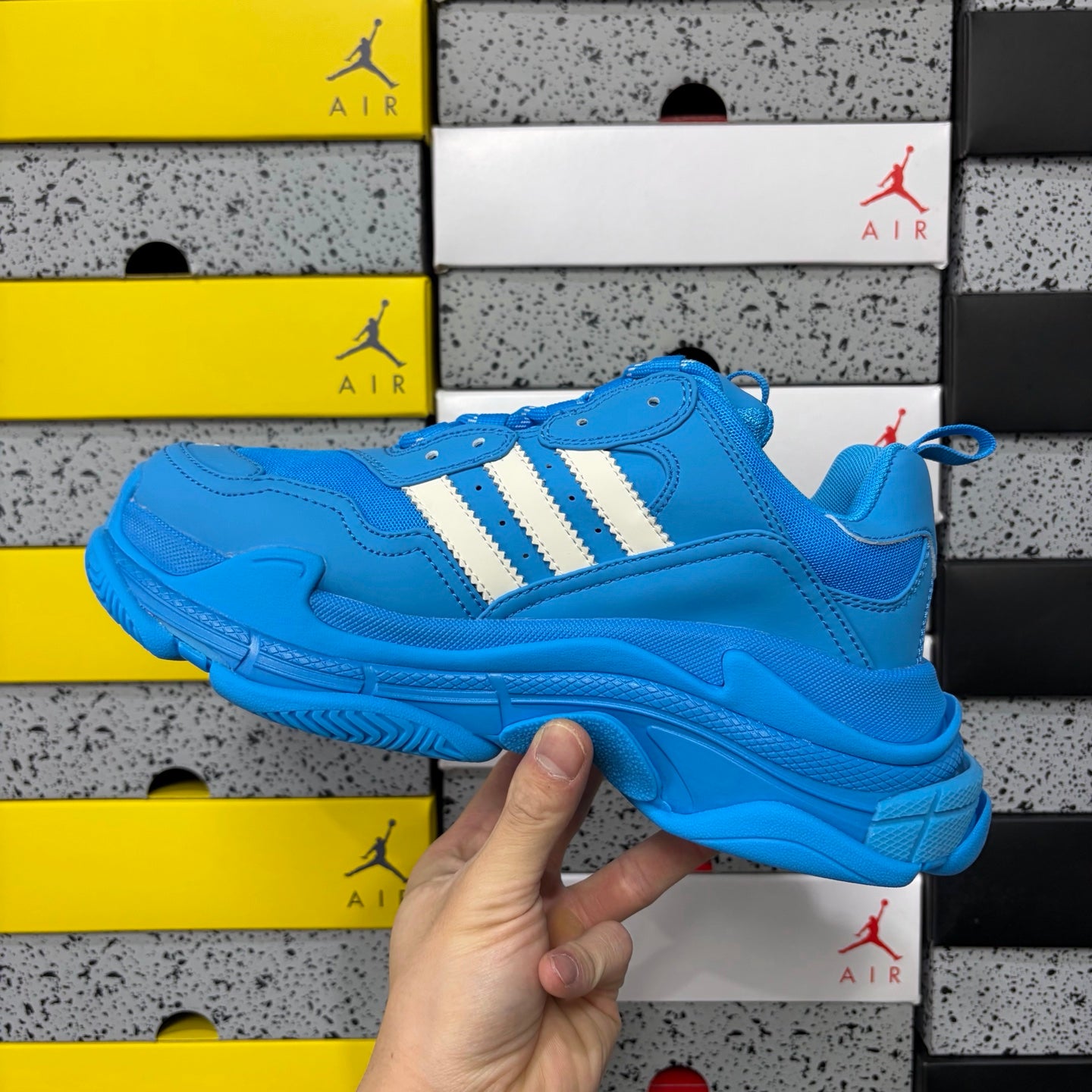 BLG Triple S x Adidas White/Blue