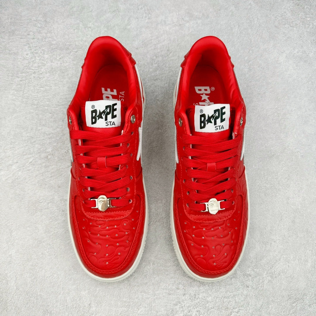 Bape STA Low #3 Line Camo Red