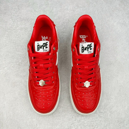 Bape STA Low #3 Line Camo Red