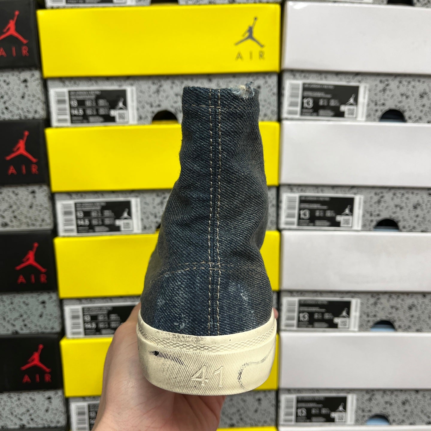 BLG Paris High Destroyed Denim Blue
