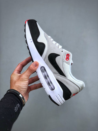Air Max 1 Dark Obsidian and University Red