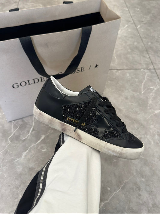GDGS Superstar Black 2 Tones Lether Diamond