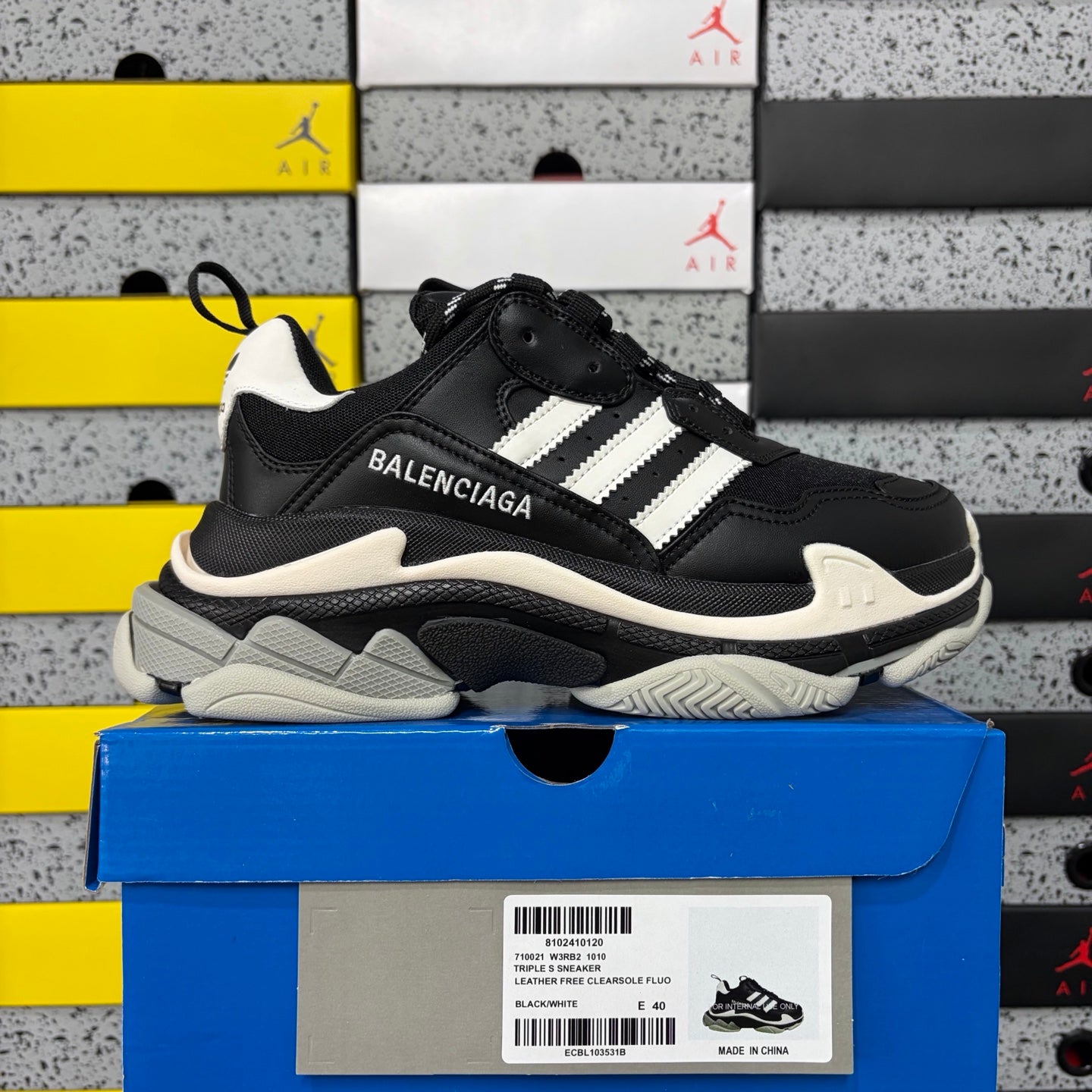 BLG Triple S x Adidas White/Black