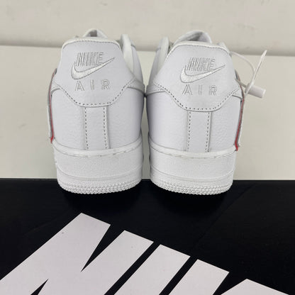 AF1 Flea White Red
