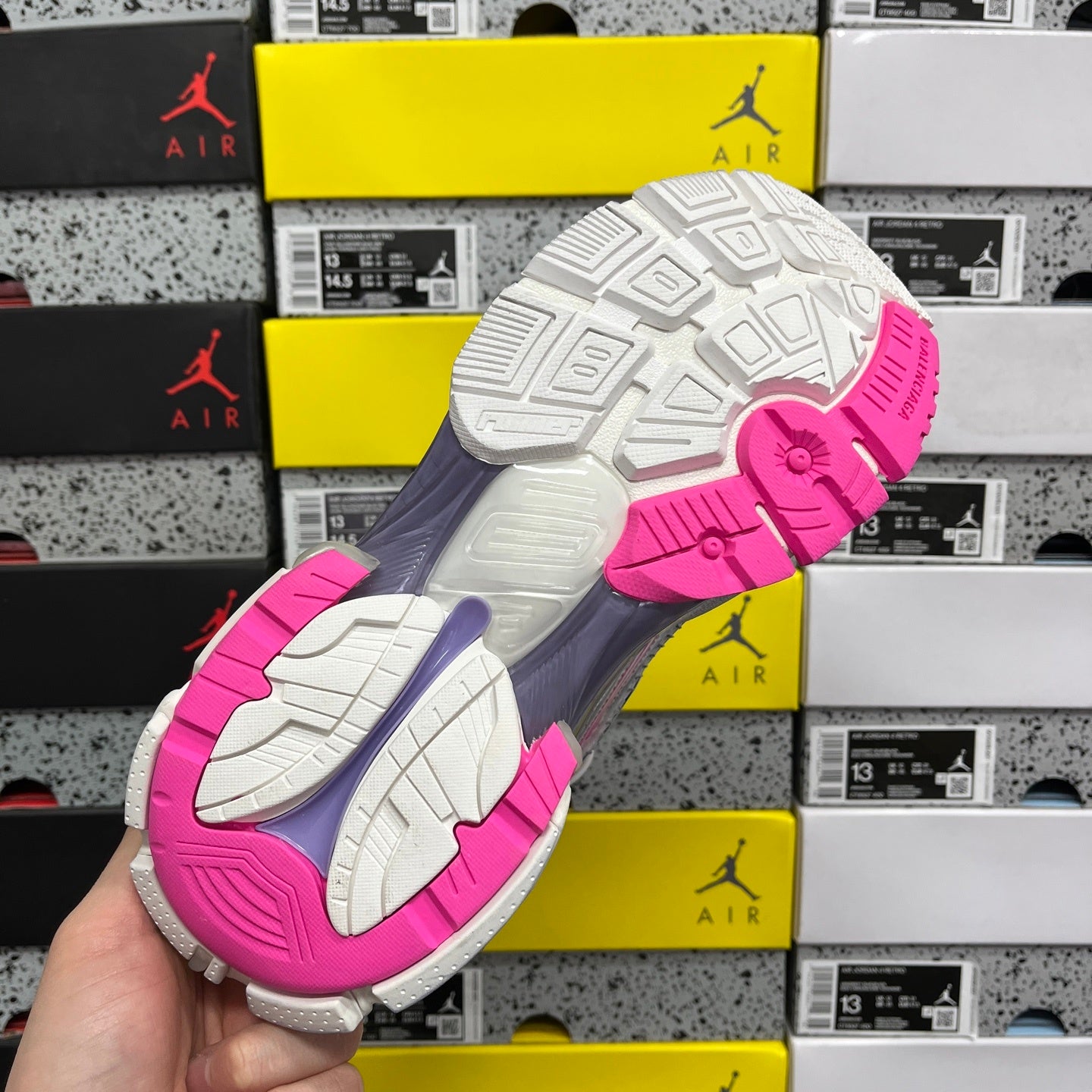 BLG Runner White/Blue/Pink