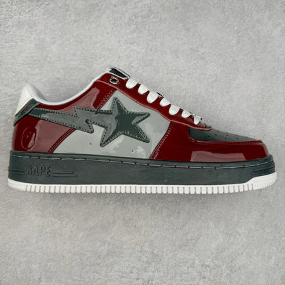 Bape STA Low Burgundy/Grey