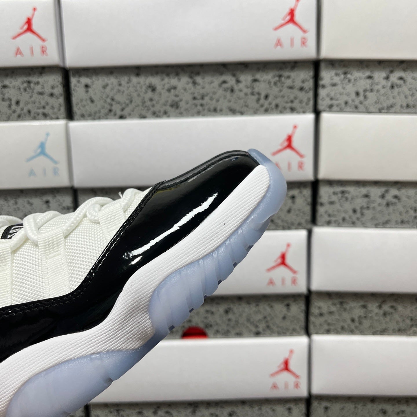 AJ11 Low Black and White