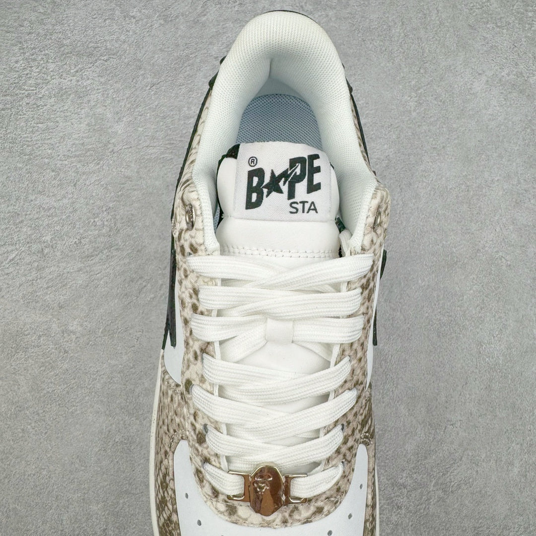 Bape STA Low Beige Snakeskin