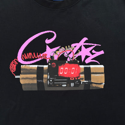 no time 4 luv tee-black