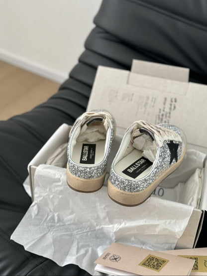 GDGS Super-Star Sabot Body ShIne Silver Gum Sole