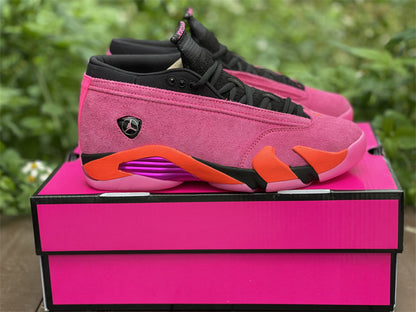 AJ14 Low Shocking Pink