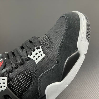 AJ4 Retro SE Black Canvas