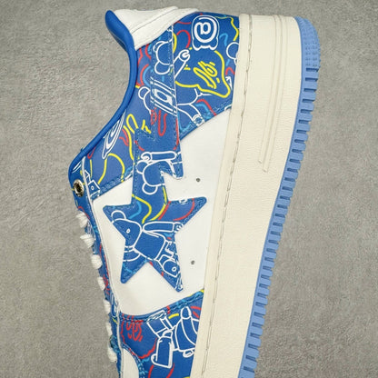 Bape STA Low Medicom Toy Bearbrick Camo Blue