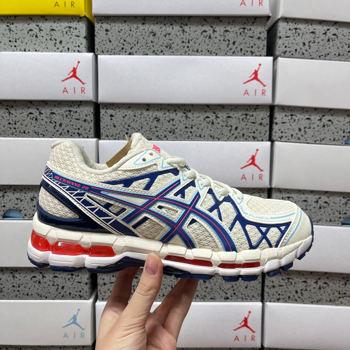 Gel-Kayano 20 White/Blue