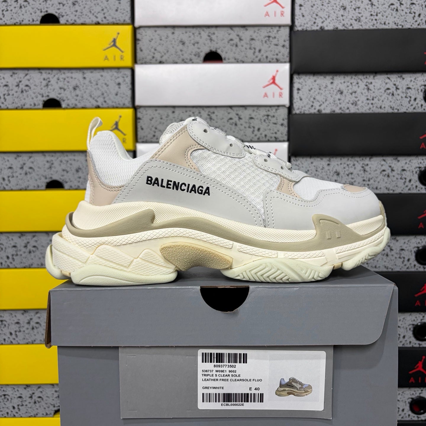 BLG Triple S White/Beige