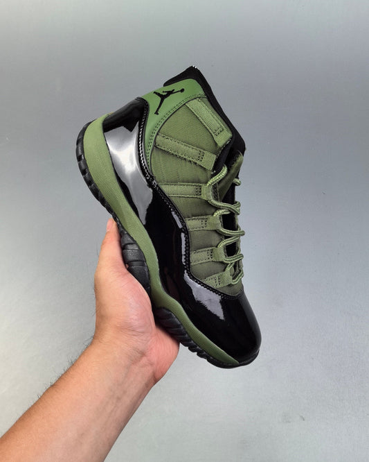 AJ11 Retro High Green and Black