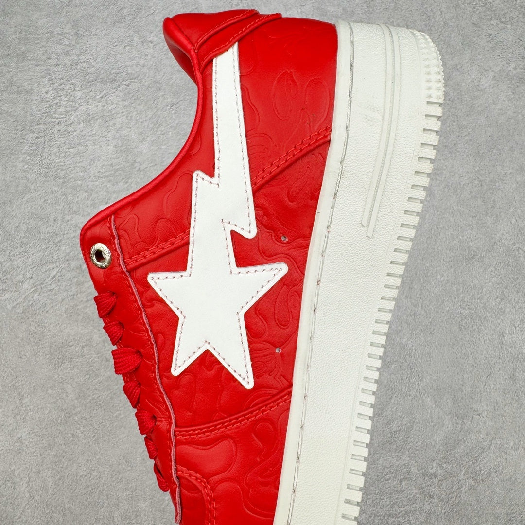 Bape STA Low #3 Line Camo Red