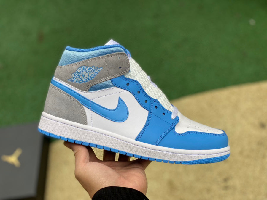 AJ1 MID University Blue Grey