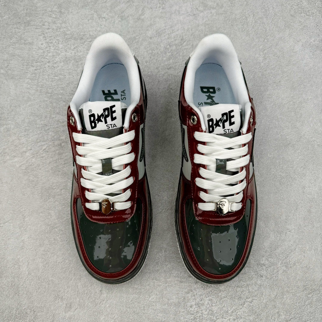 Bape STA Low Burgundy/Grey