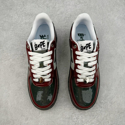 Bape STA Low Burgundy/Grey
