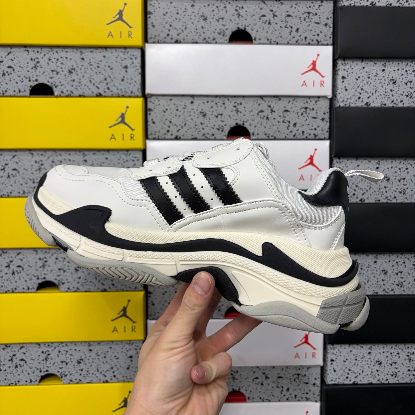 BLG Triple S x Adidas White/Black