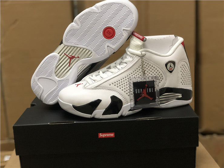 AJ14 Sup White and Red