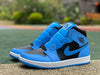 AJ1 MID University Blue Black