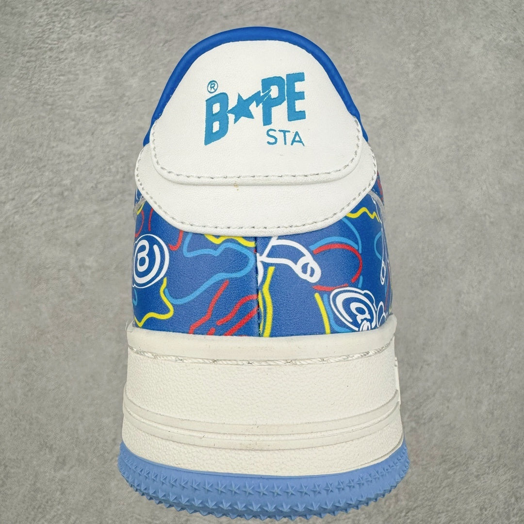Bape STA Low Medicom Toy Bearbrick Camo Blue