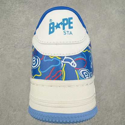 Bape STA Low Medicom Toy Bearbrick Camo Blue