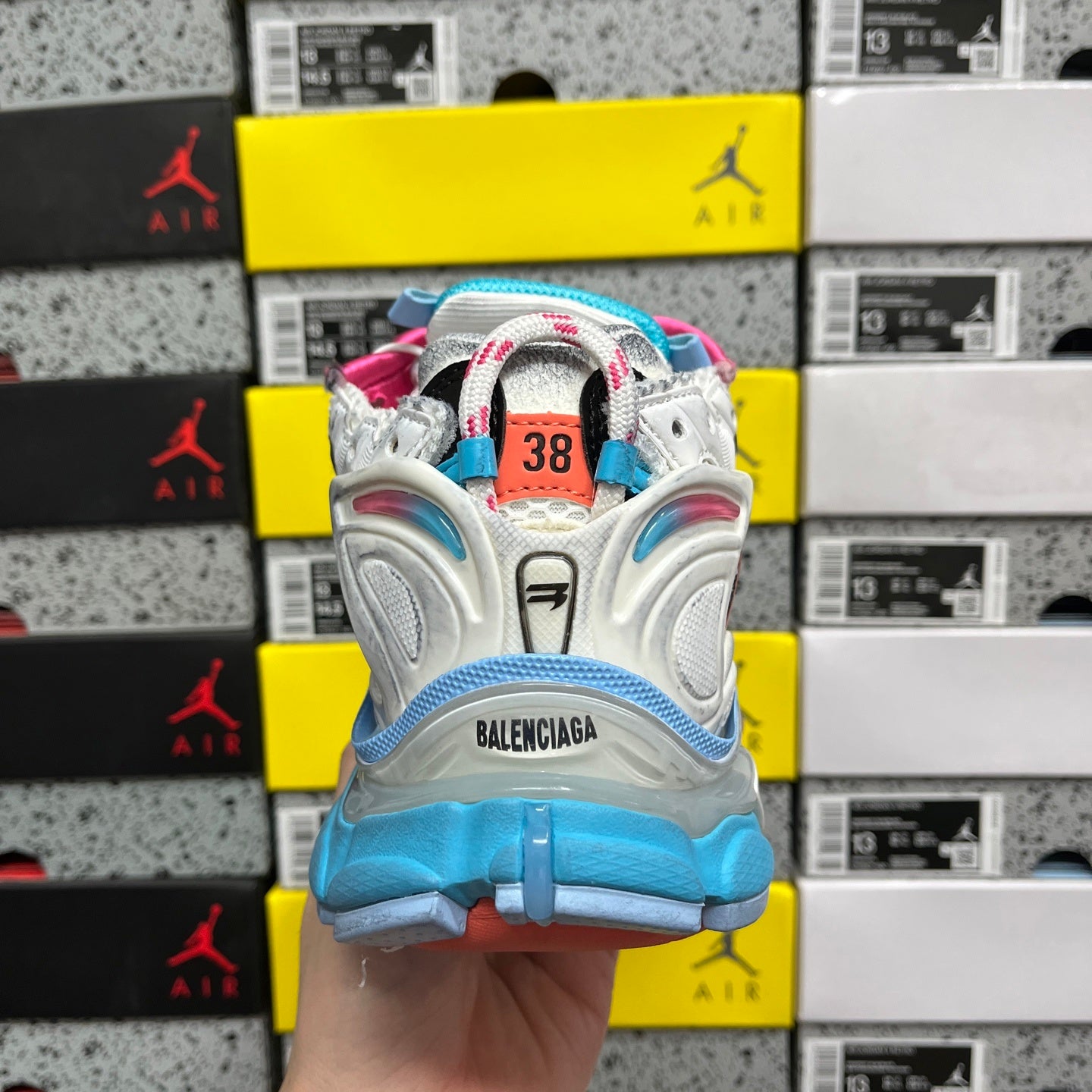 BLG Runner White/Grey/Blue/Orange/Pink