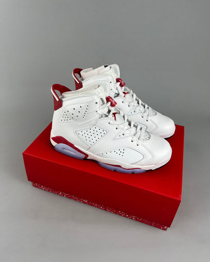 AJ6 Retro White and Red