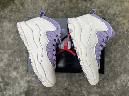 AJ10 White and Purple