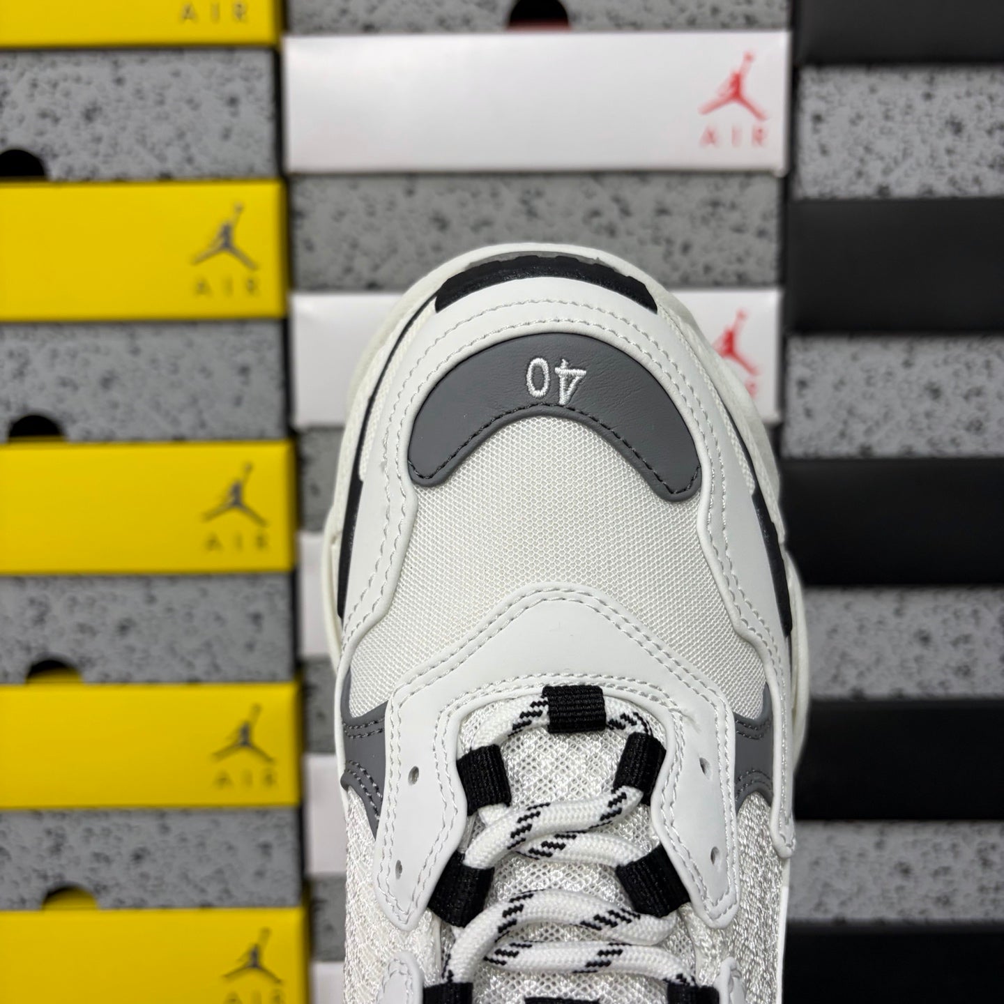 BLG Triple S White/Grey/Black