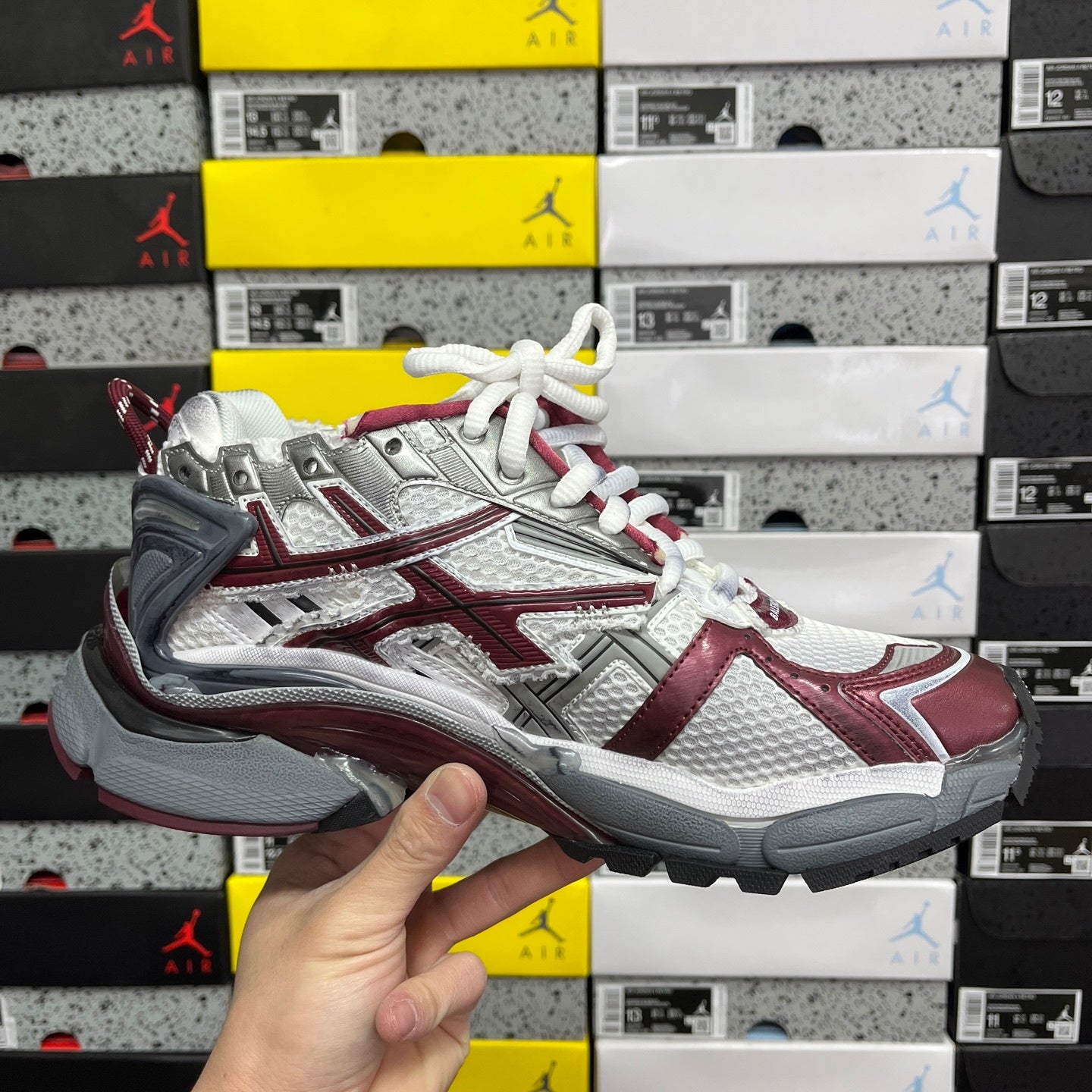BLG Runner 7.0 White/Begundy/Grey