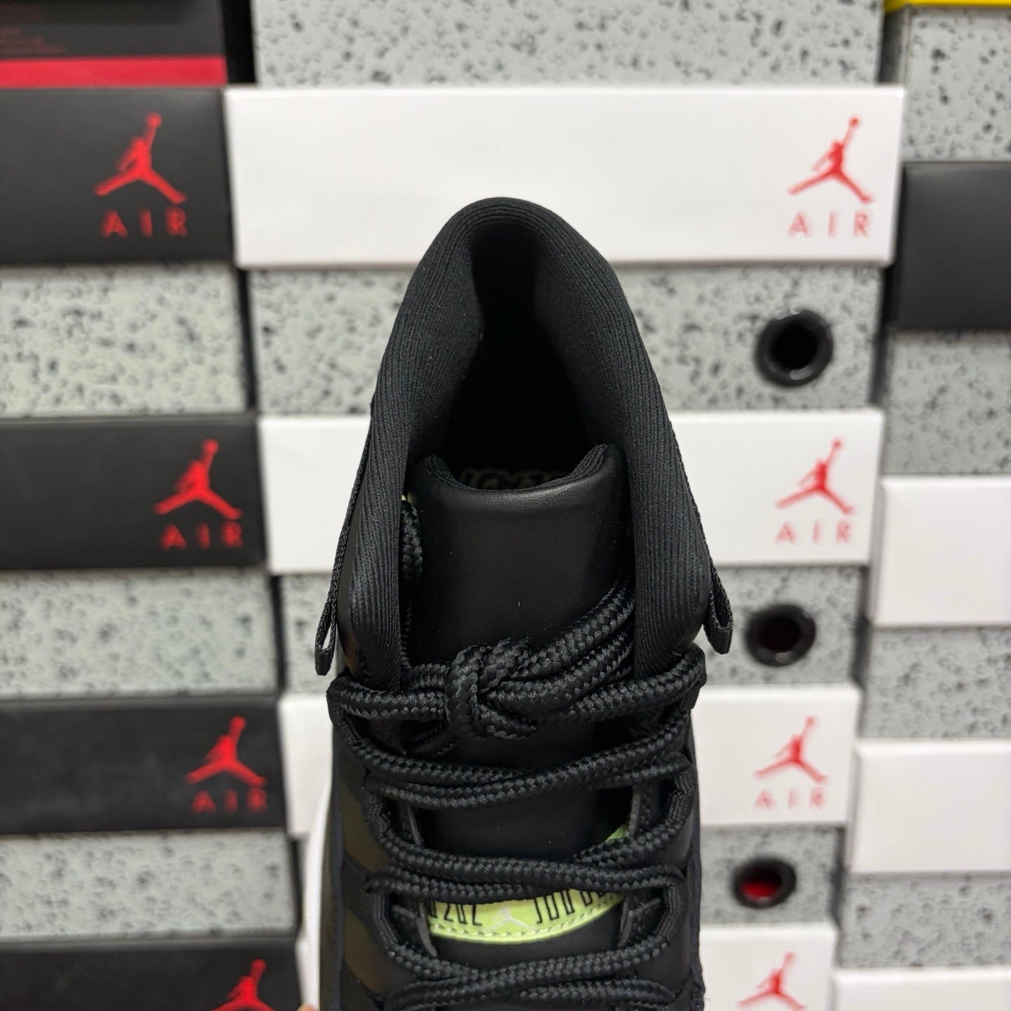 AJ11 Retro Black Barely Volt Dark Raisin