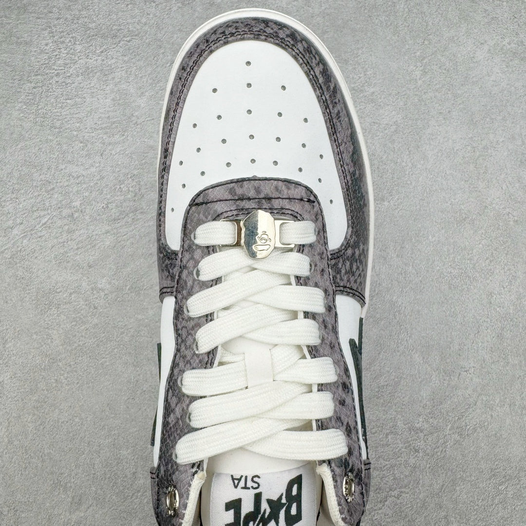 Bape STA Low Beige Snakeskin