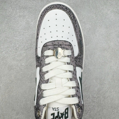 Bape STA Low Beige Snakeskin