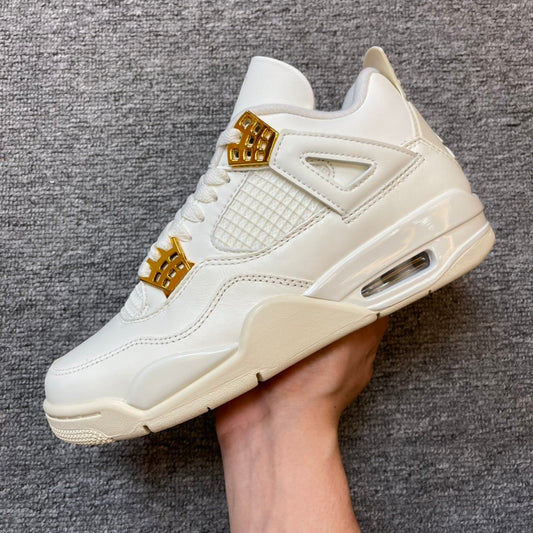 AJ4  Retro Metallic Gold