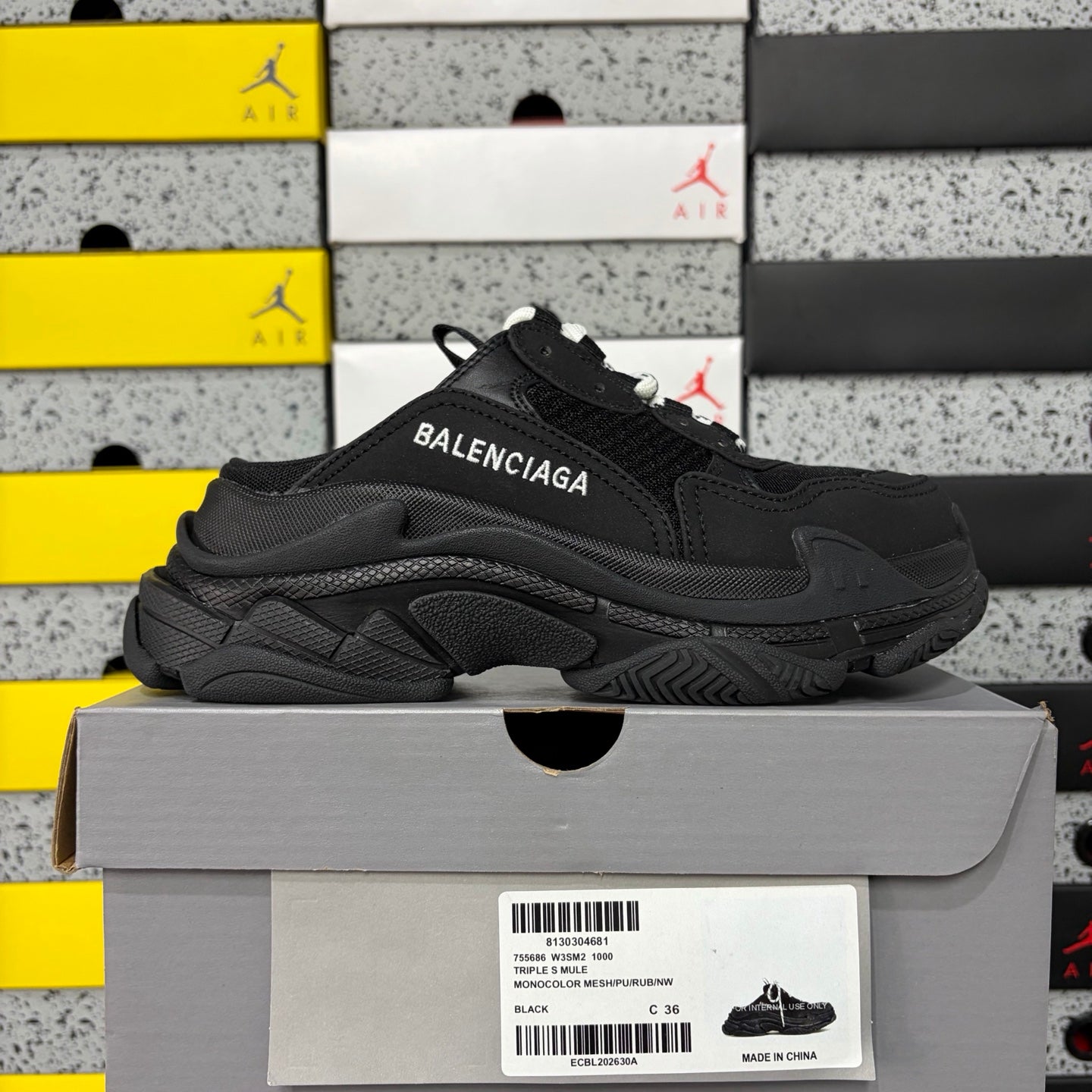 BLG Triple S Mule Black