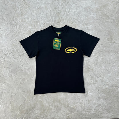 Royale heavyweight tee-Black and yellow