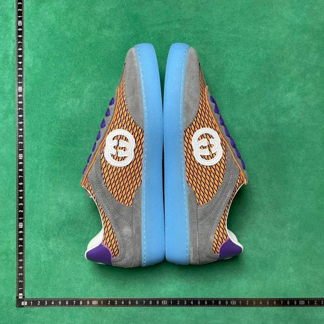 Gucci G75  Multicolor Mesh / Suede / Purple / Orange