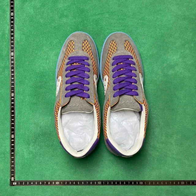 Gucci G75  Multicolor Mesh / Suede / Purple / Orange