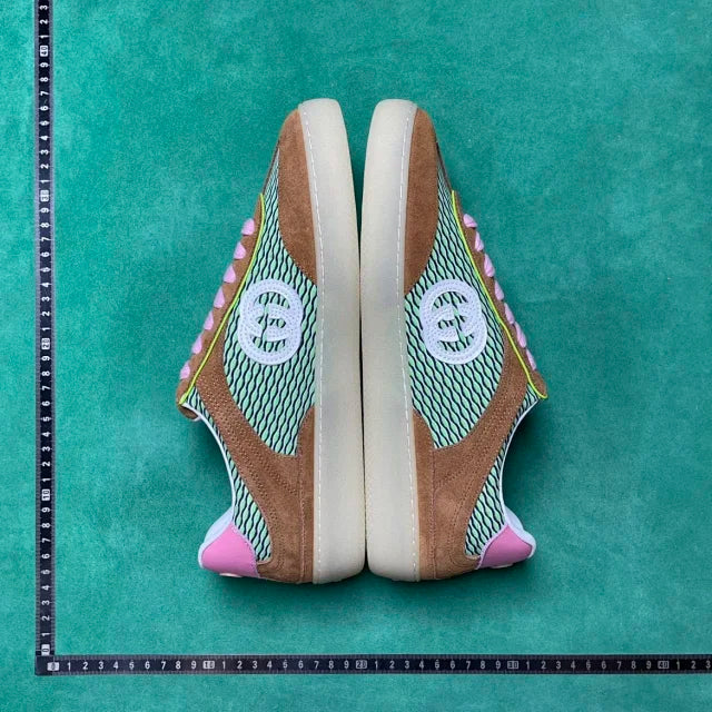 Gucci G75 Suede-Trimmed