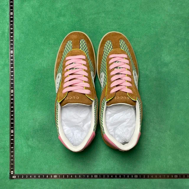 Gucci G75 Suede-Trimmed