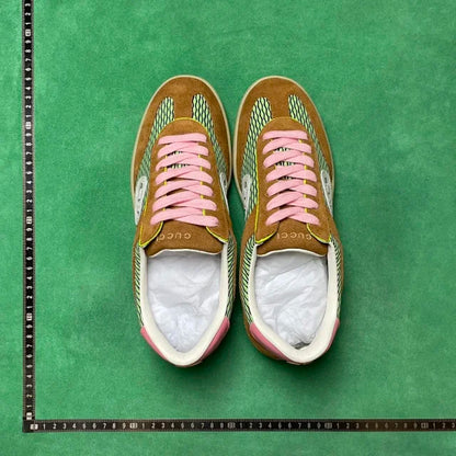 Gucci G75 Suede-Trimmed