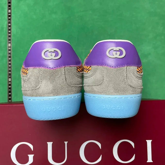 Gucci G75  Multicolor Mesh / Suede / Purple / Orange