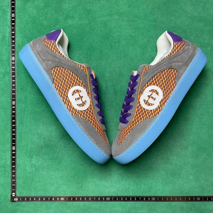 Gucci G75  Multicolor Mesh / Suede / Purple / Orange