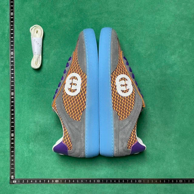 Gucci G75  Multicolor Mesh / Suede / Purple / Orange