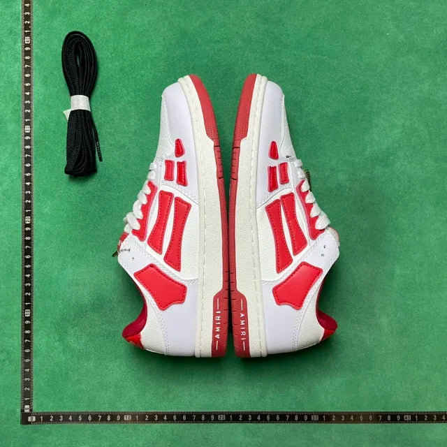 Skel Top Low White and Red